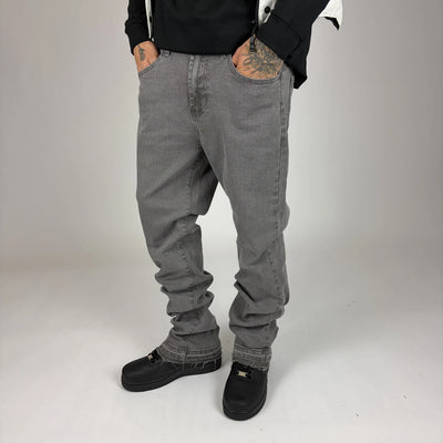 Grey Flare Jeans