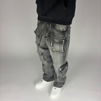 Fashion Nova Flare Cargo Jeans