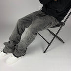 Grey Fashion Nova Flare Jeans