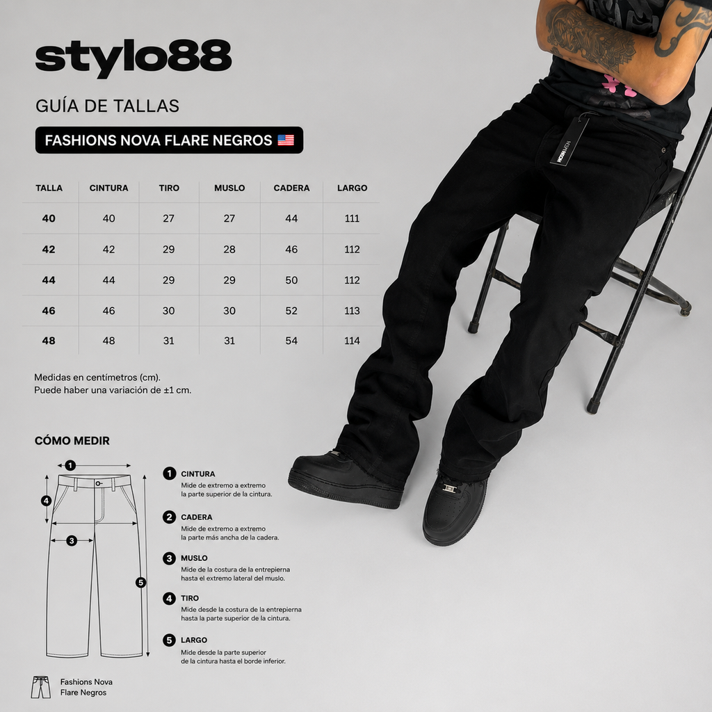 Black Fashion Nova Flare Jeans