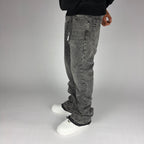 Grey Fashion Nova Flare Jeans