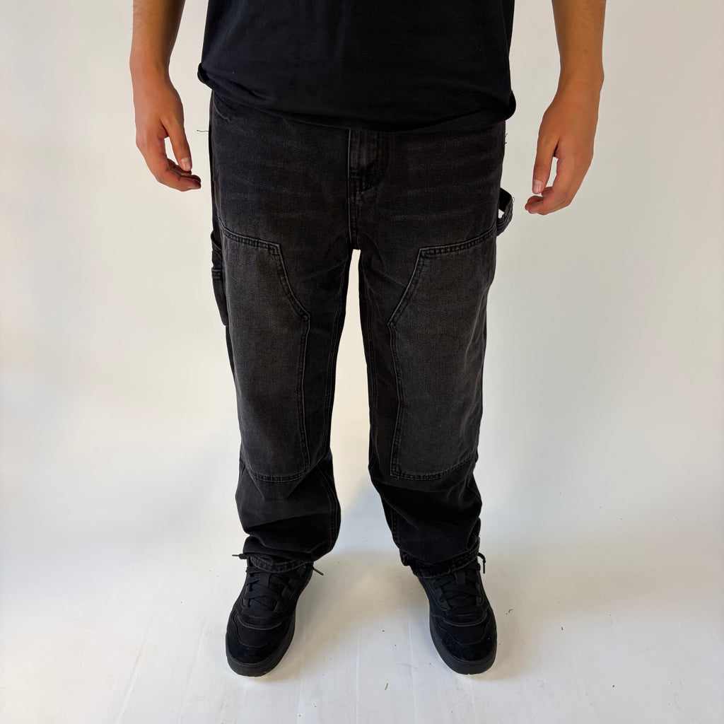 Black Carpenter Baggy Jeans