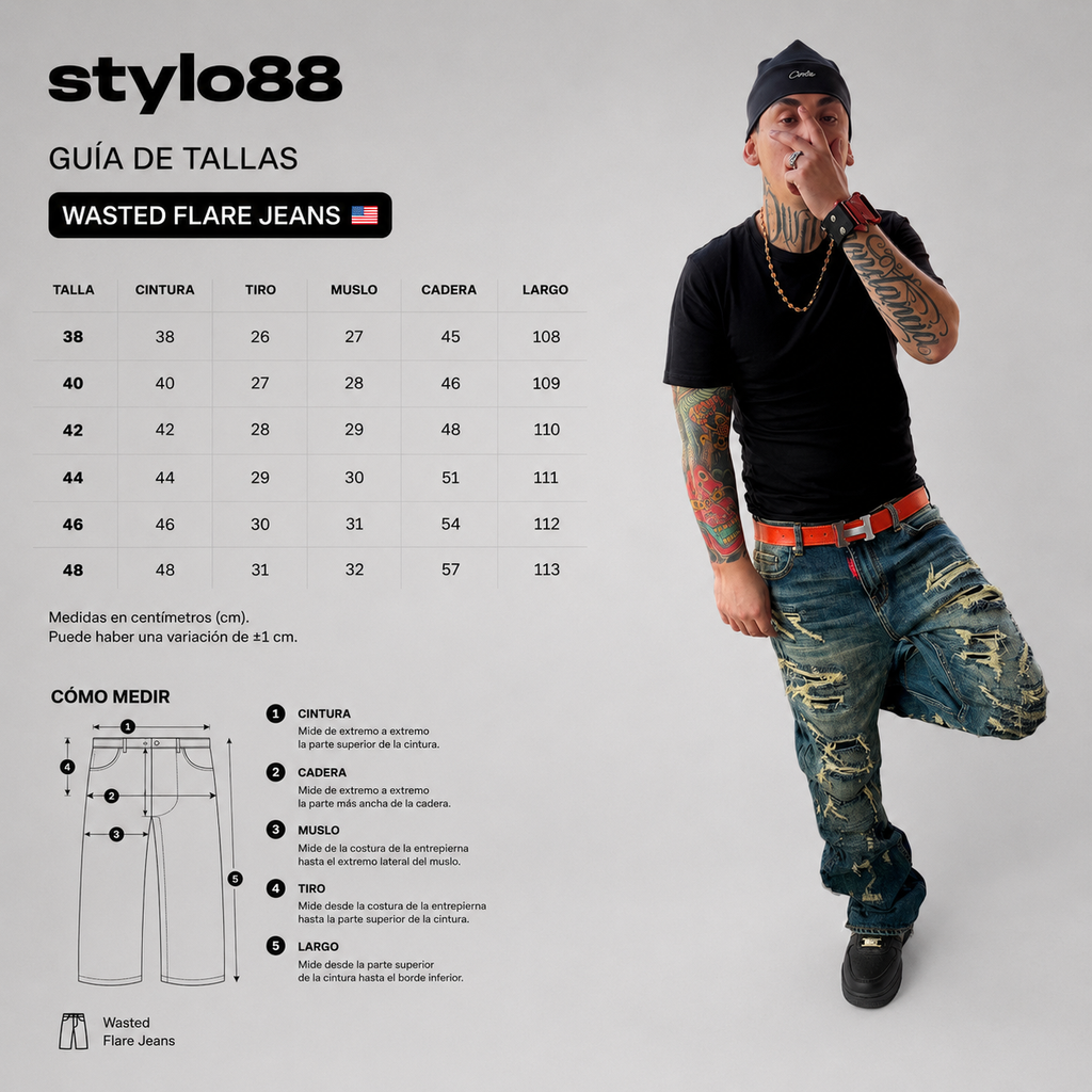 Wasted Flare Jeans