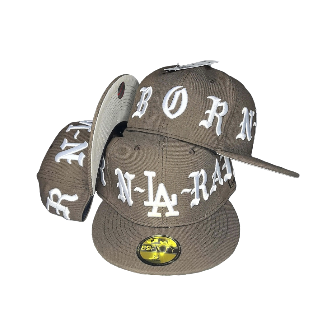 Jockey Los Angeles 59Fifty Brown & White Design New Era