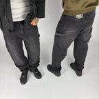 Black Carpenter Jeans hombre Stylo 88, vista trasera con detalle de bolsillos — denim streetwear Chile