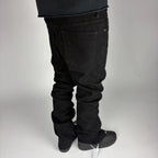 Black Fashion Nova Flare Jeans hombre Stylo 88, detalle de tela y costuras — denim streetwear Chile