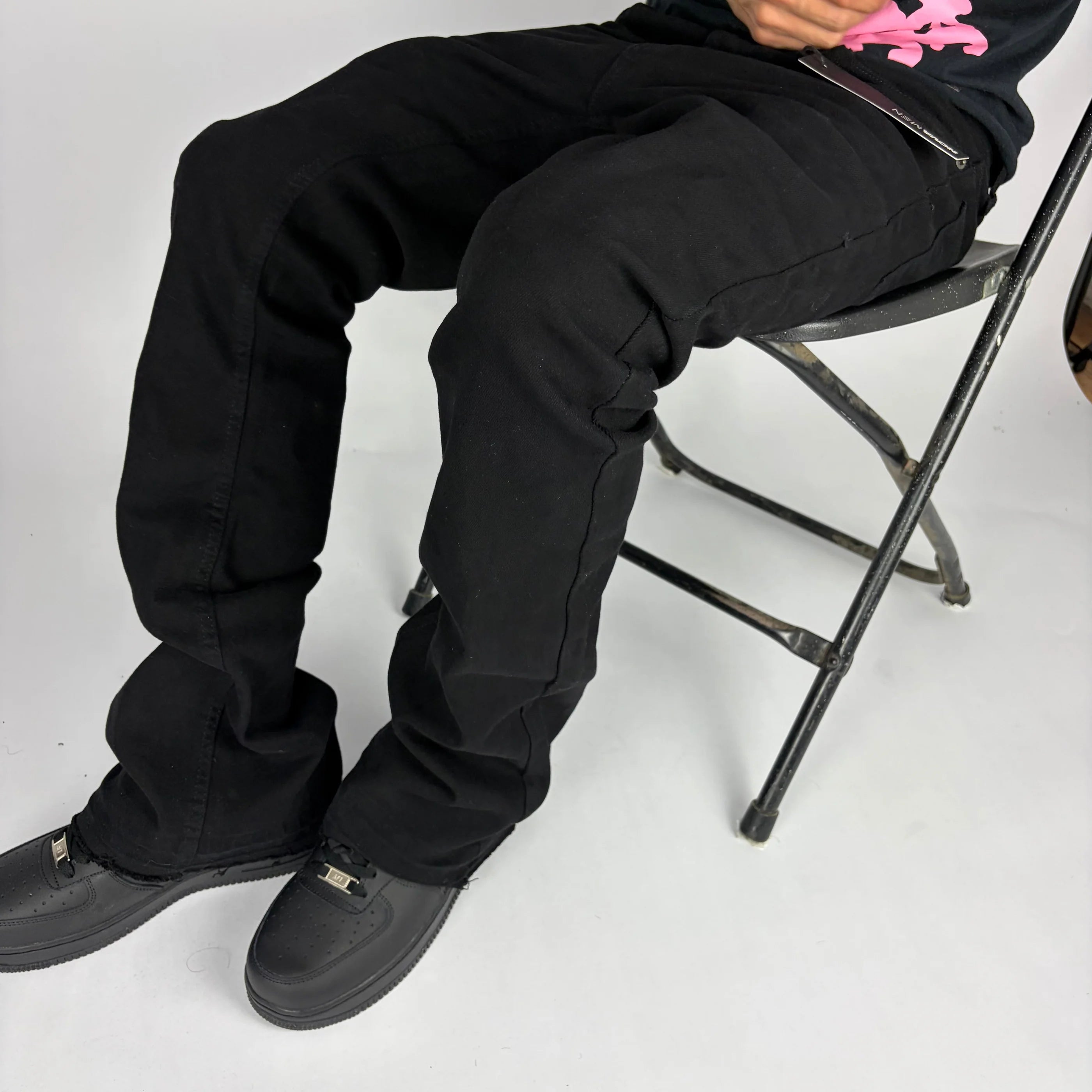 Black Fashion Nova Flare Jeans hombre Stylo 88, vista adicional — denim streetwear Chile