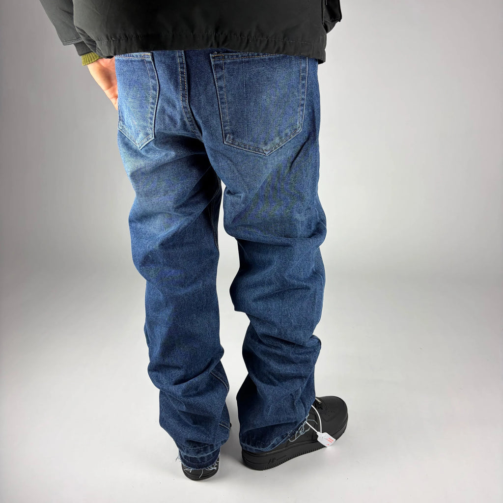 Blue Haze Straight Jeans hombre Stylo 88, vista lateral — denim streetwear Chile