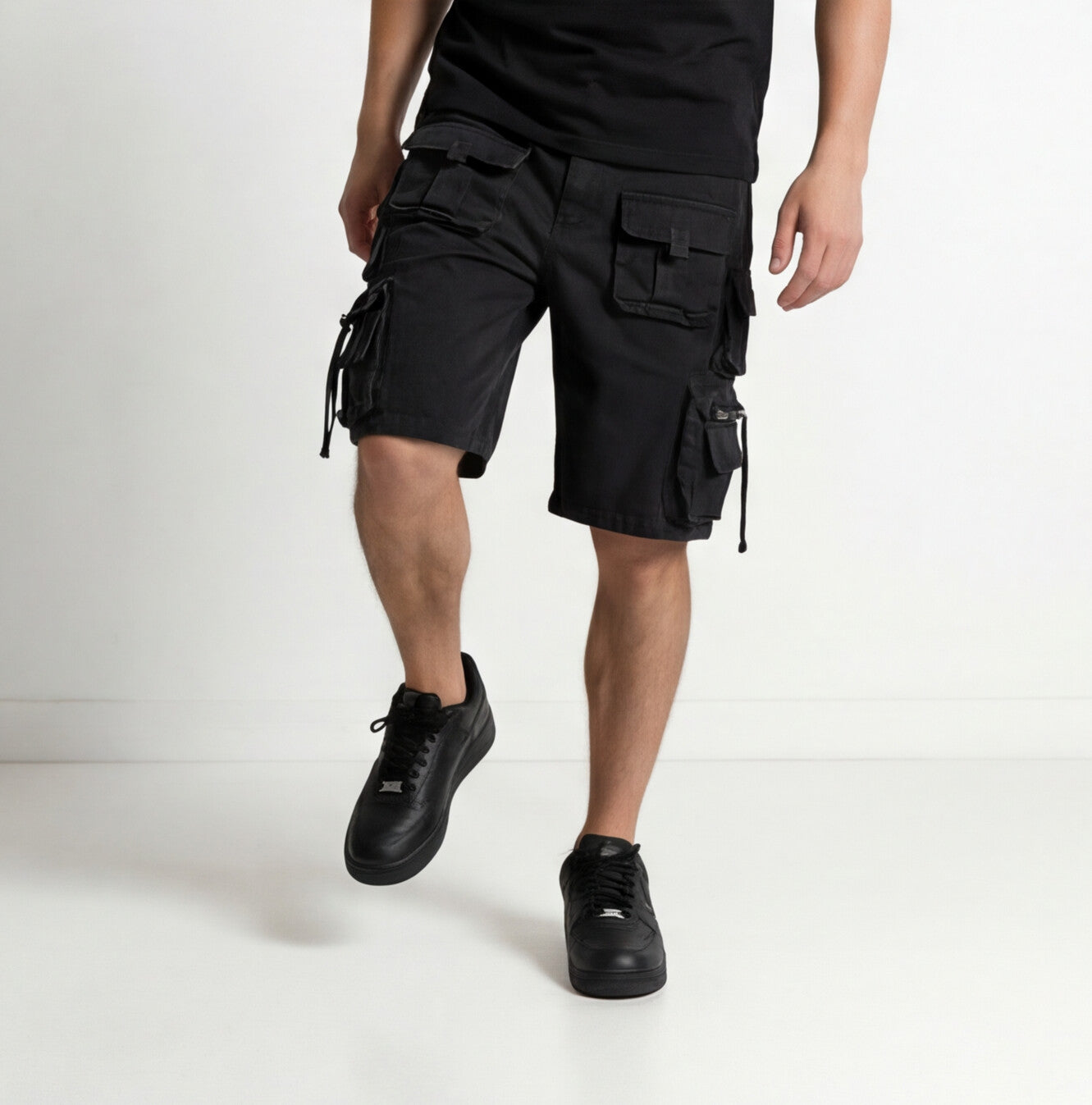 Black Carpenter Shorts