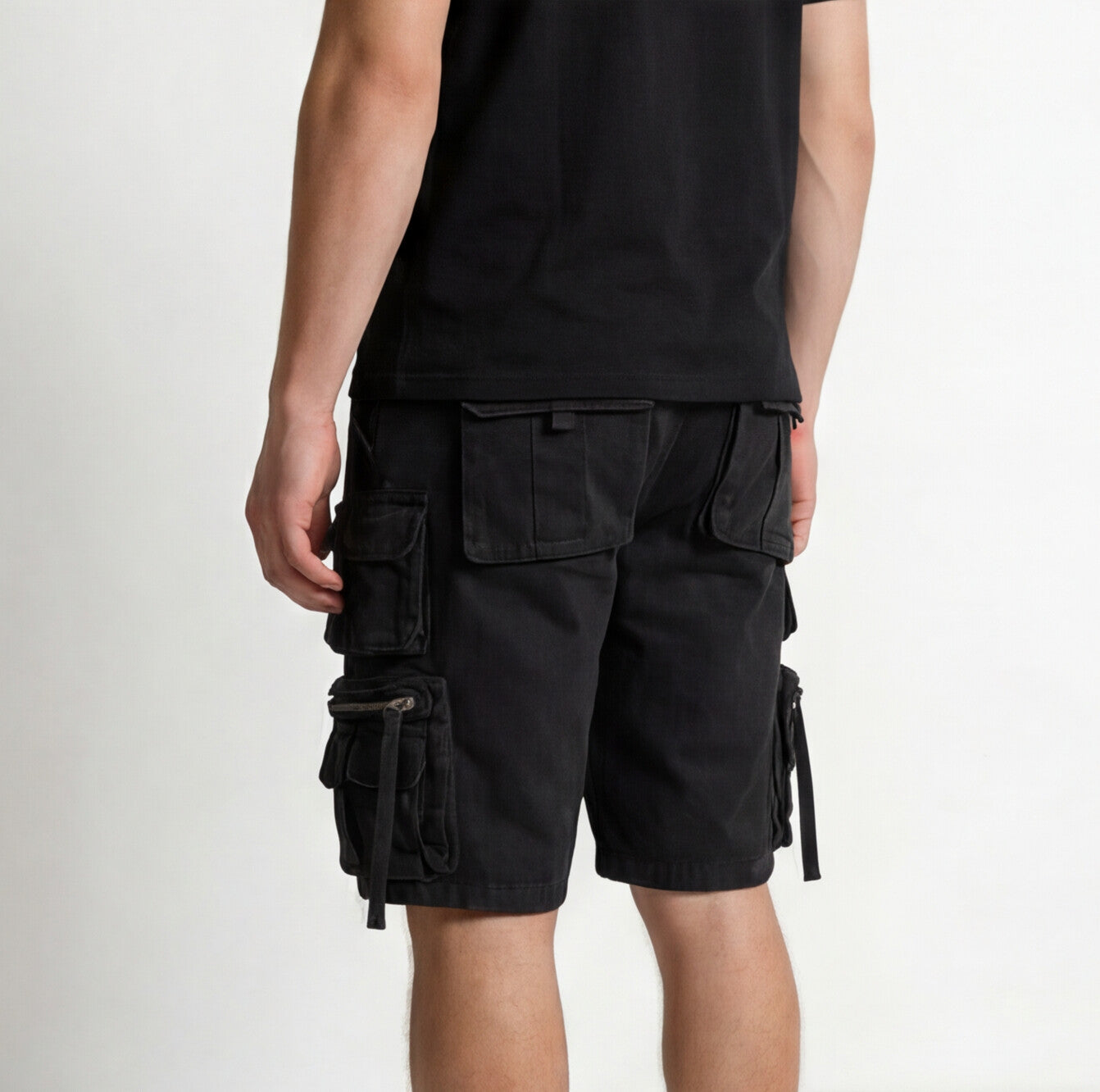 Black Carpenter Shorts