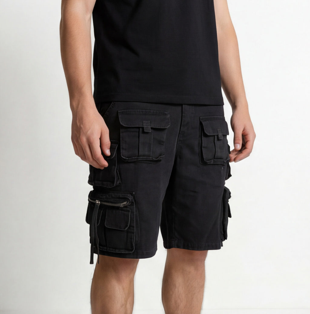 Black Carpenter Shorts