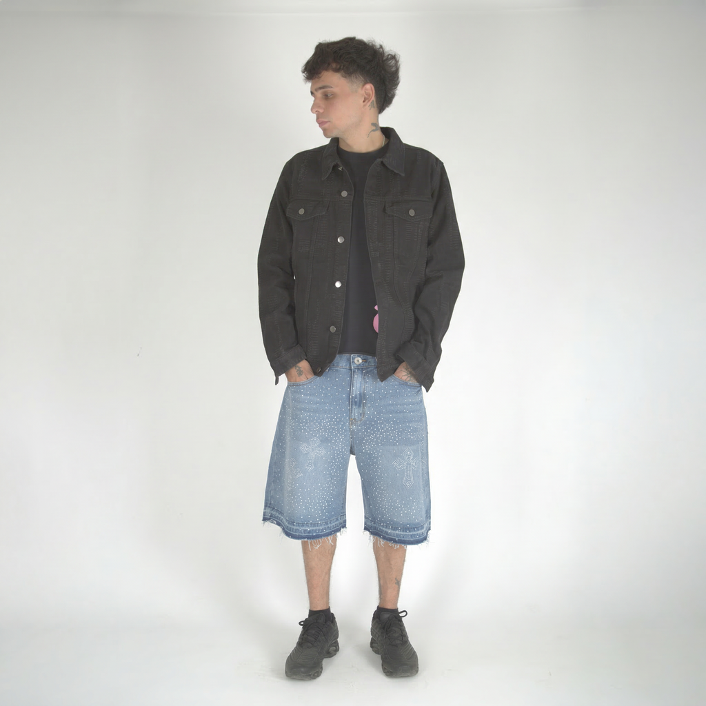 Sacred Blue Baggy Shorts