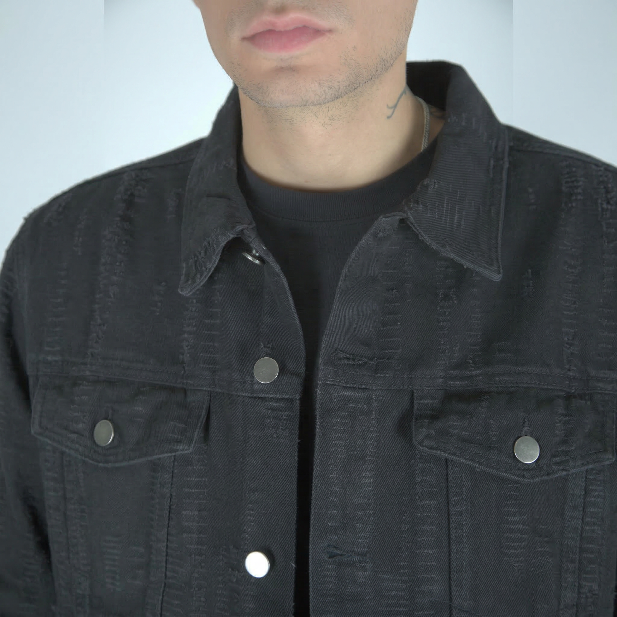Black Ripped Jacket