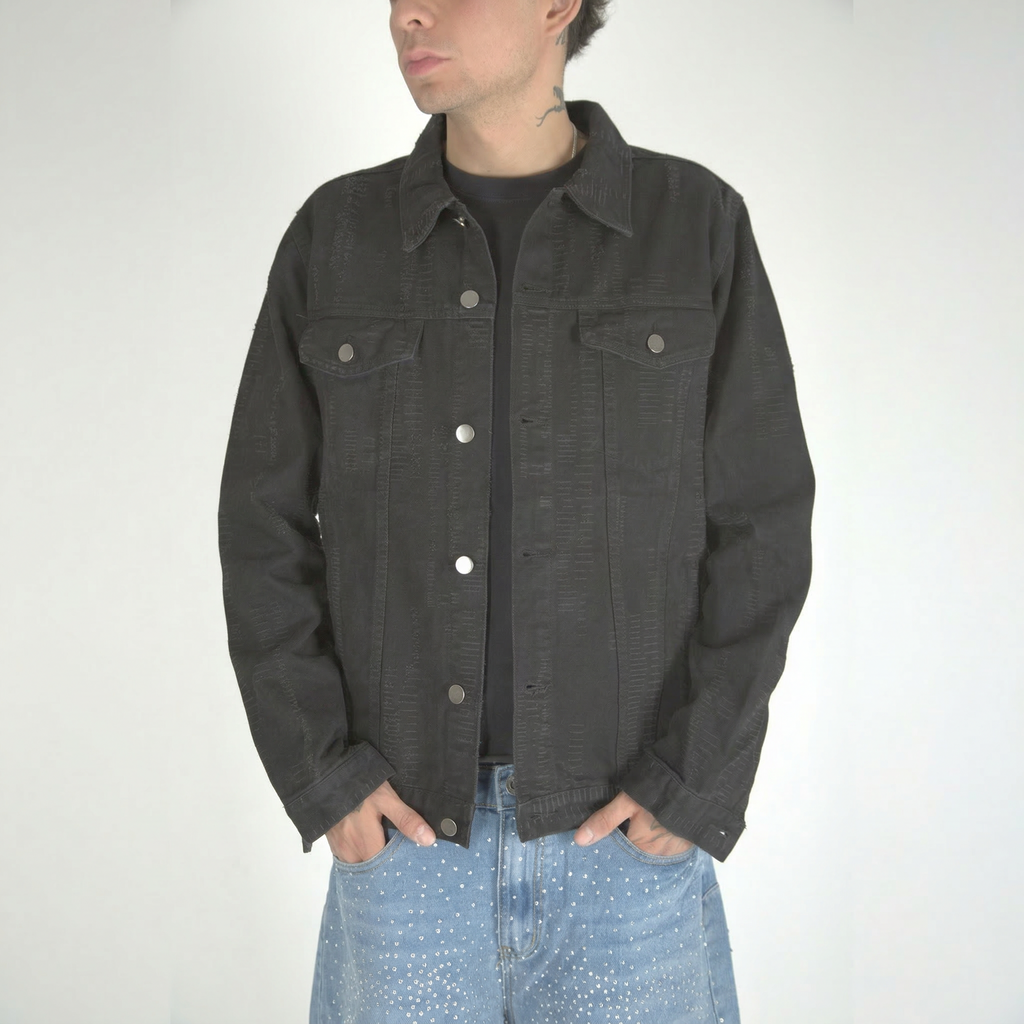 Black Ripped Jacket