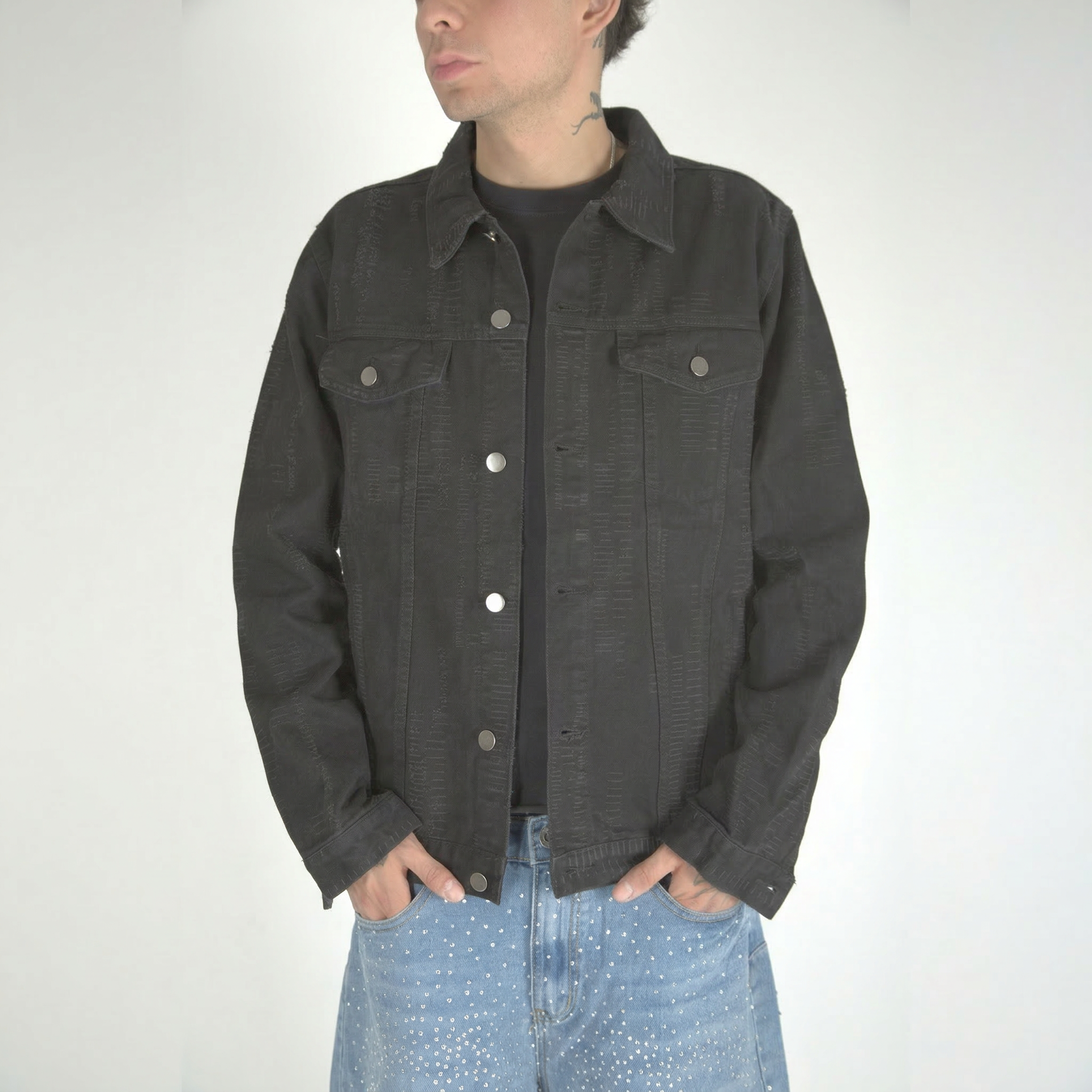 Black Ripped Jacket
