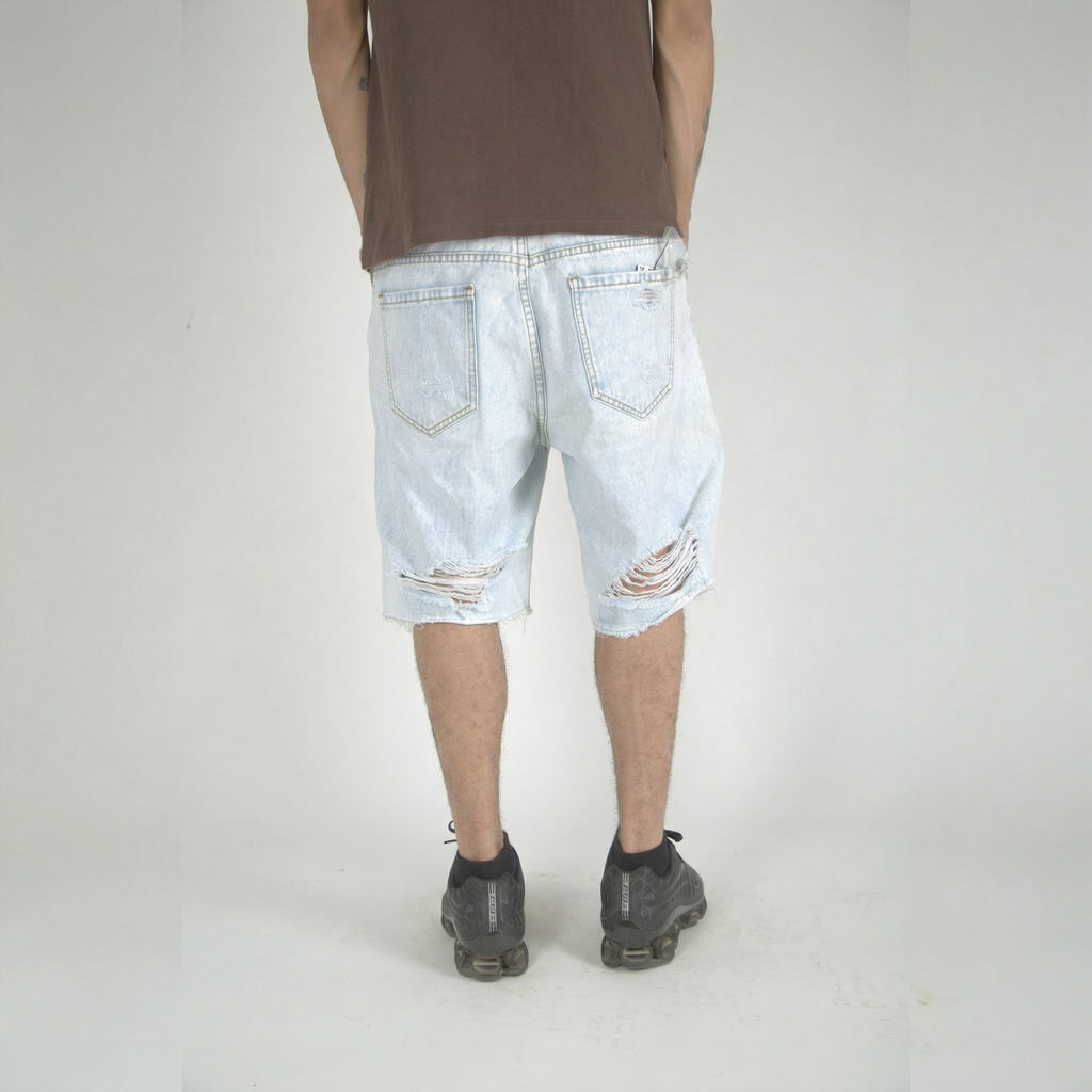 Nova Blue Skinny Shorts