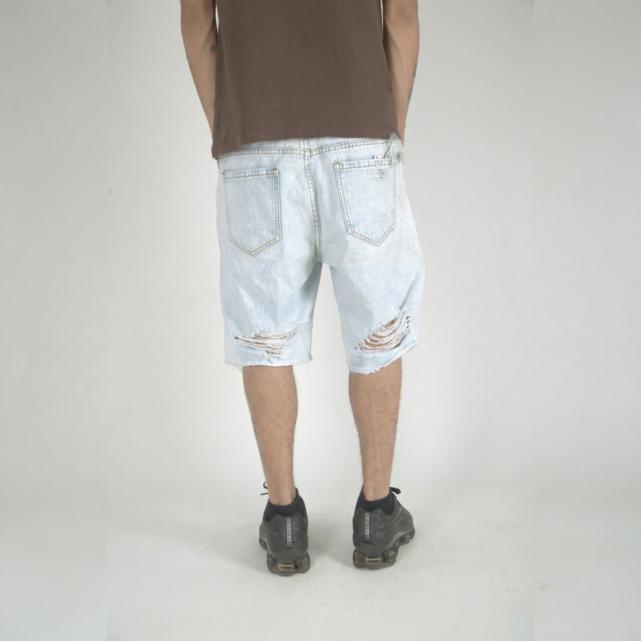 Nova Blue Skinny Shorts
