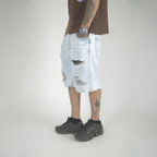 Nova Blue Skinny Shorts