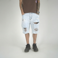 Nova Blue Skinny Shorts