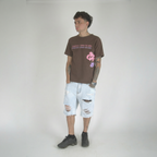 Nova Blue Skinny Shorts