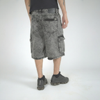 Noir Denim Baggy Shorts