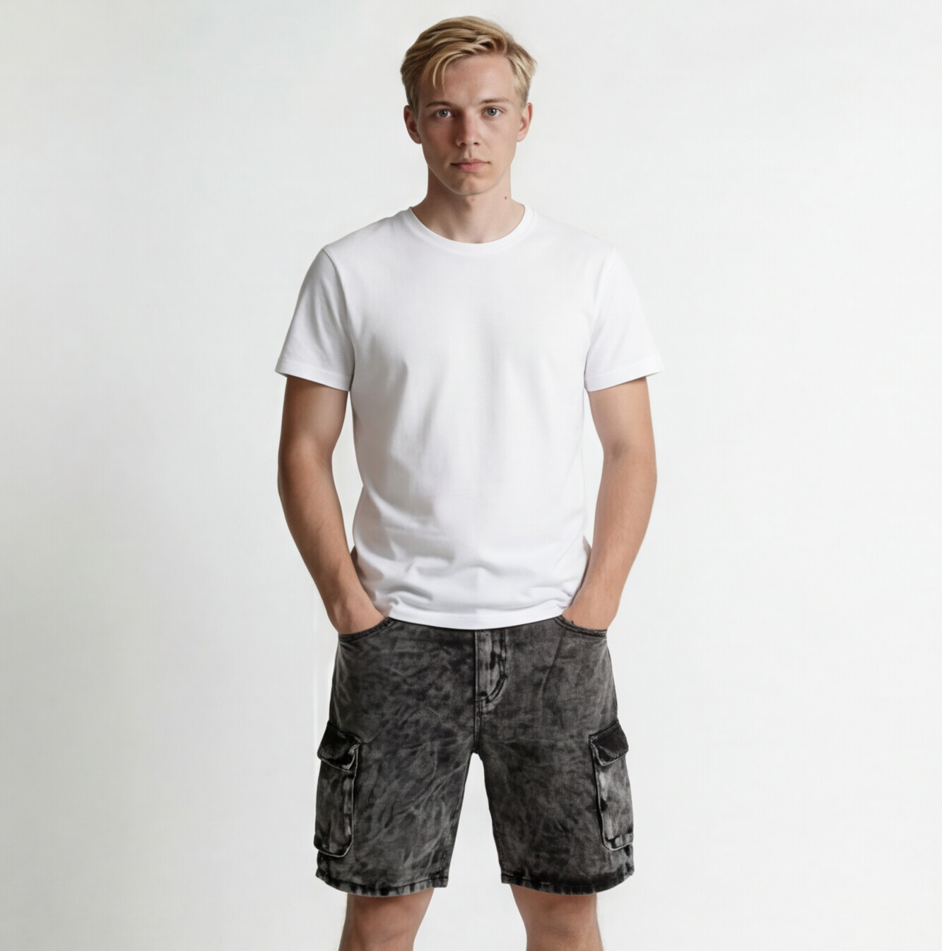Noir Denim Short