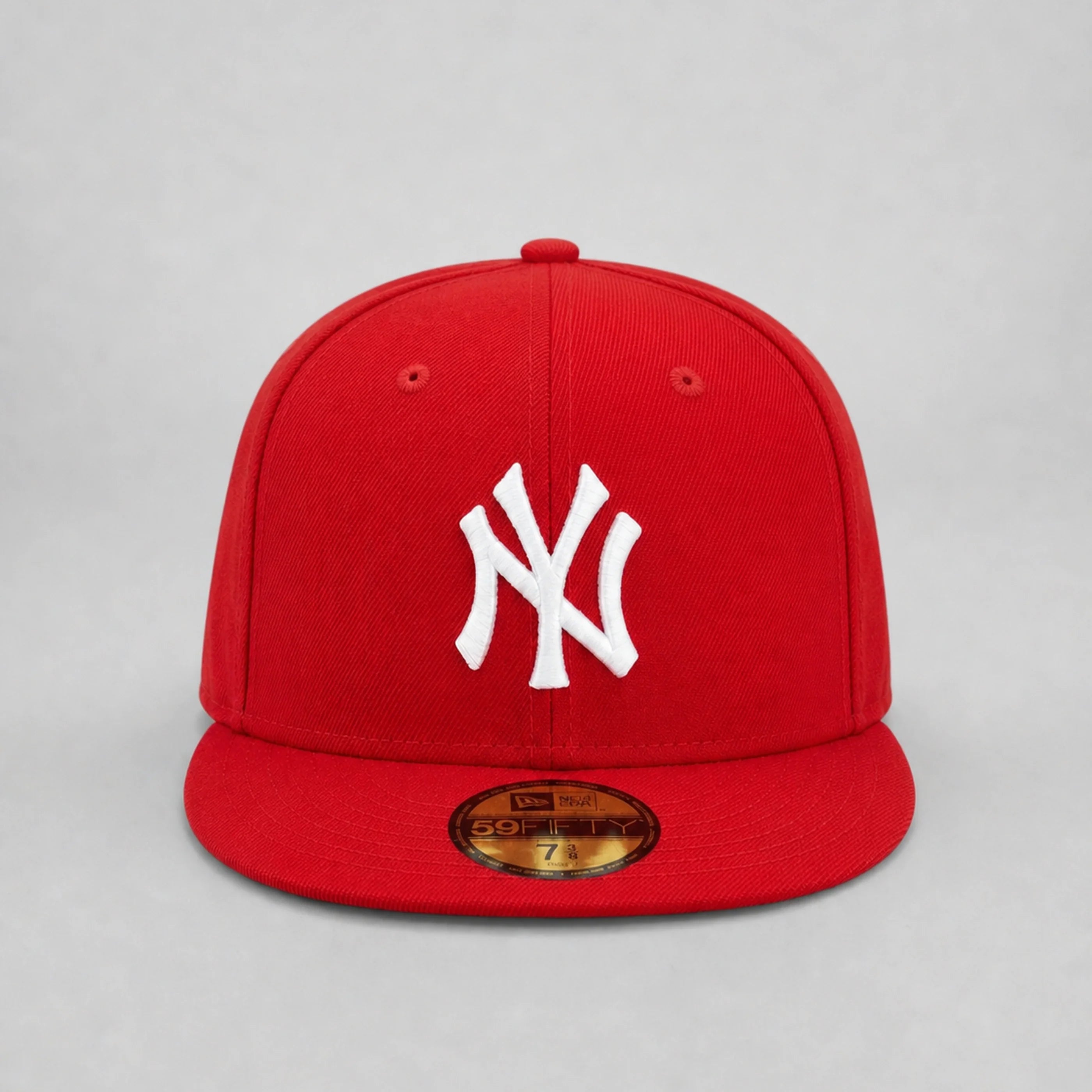 Gorra NY Red New Era 59FIFTY, vista frontal — Stylo 88