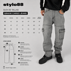 Gravik Cargo Jeans — guía de tallas y medidas en centímetros