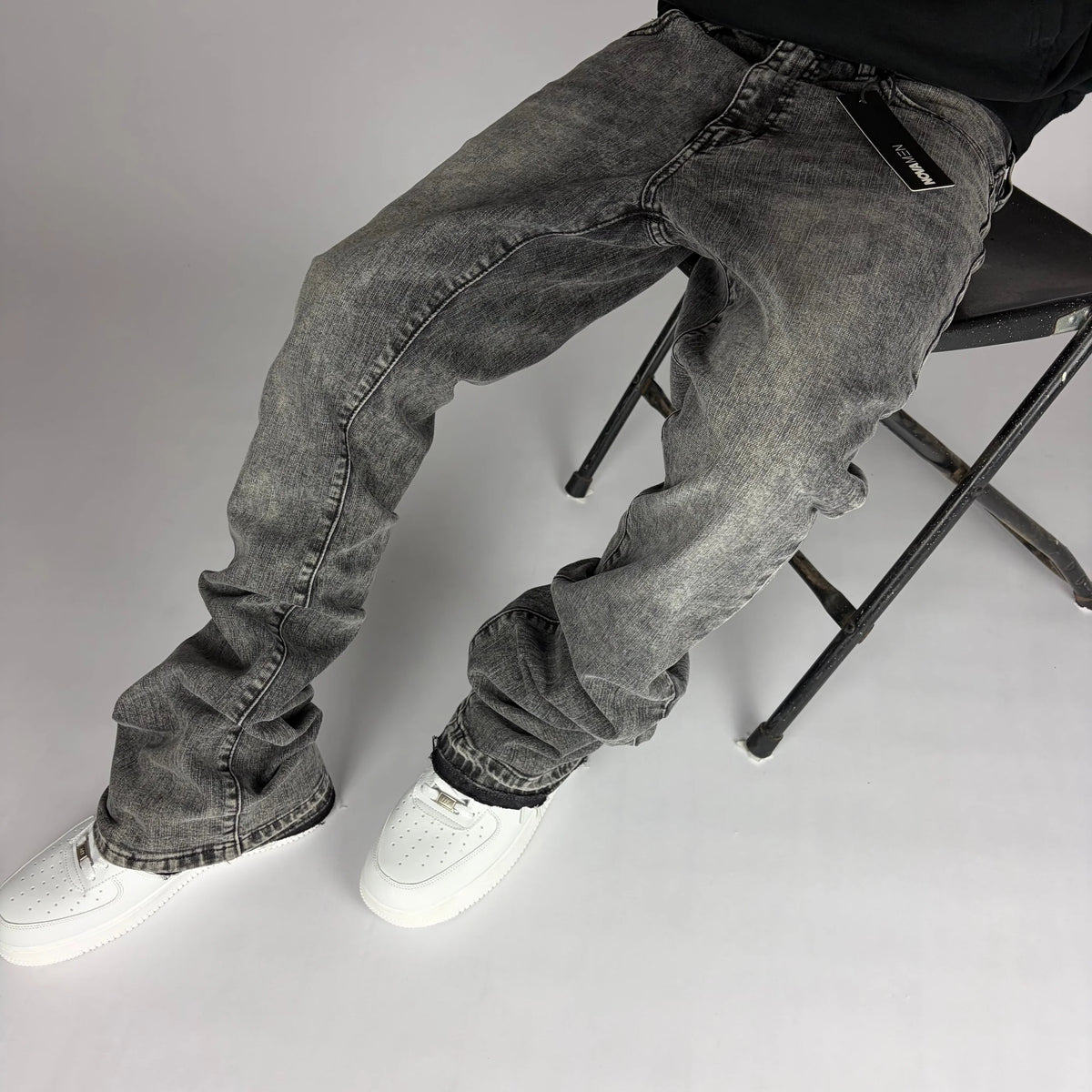 Grey Fashion Nova Flare Jeans hombre Stylo 88, vista adicional — denim streetwear Chile