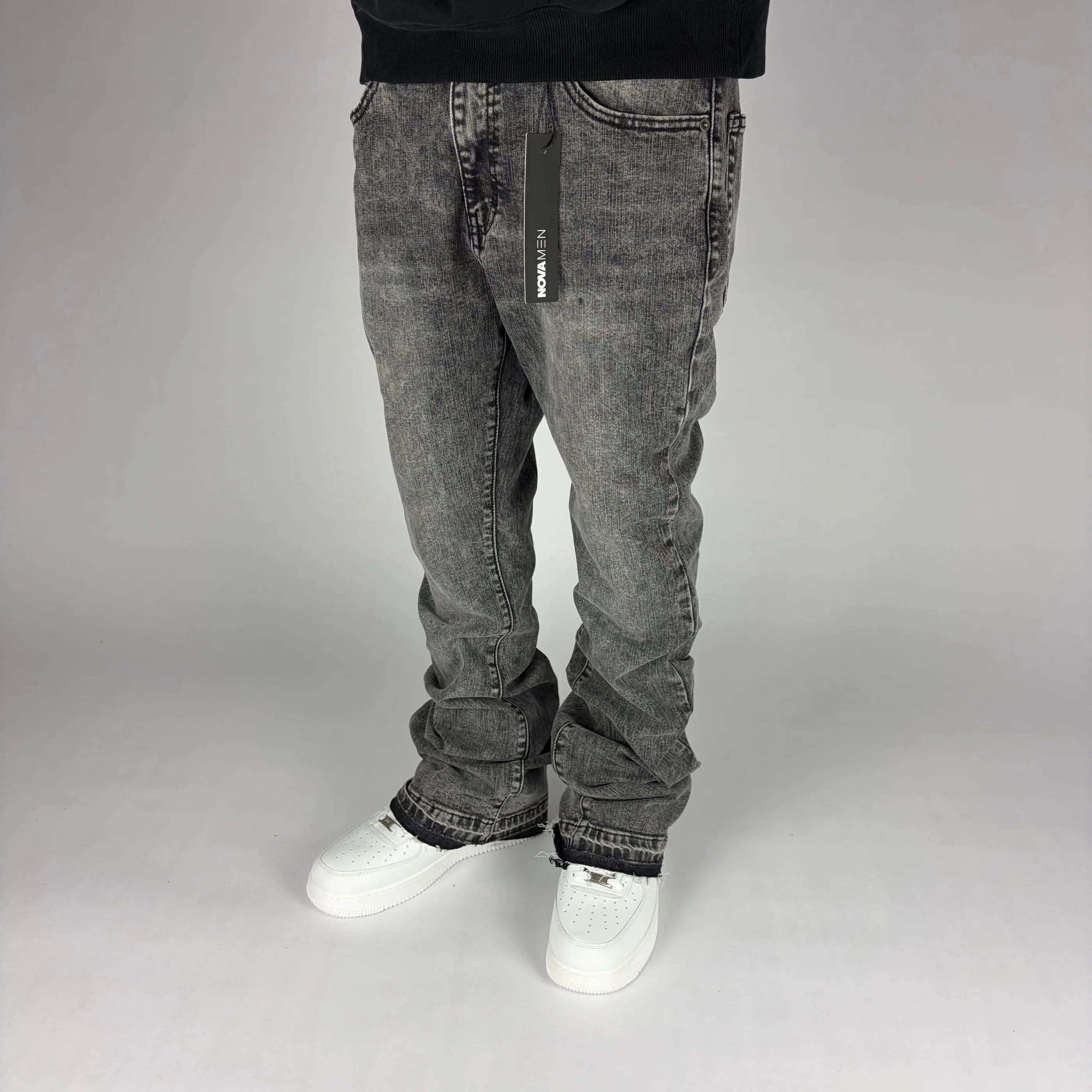 Grey Fashion Nova Flare Jeans hombre Stylo 88, vista frontal — denim streetwear Chile