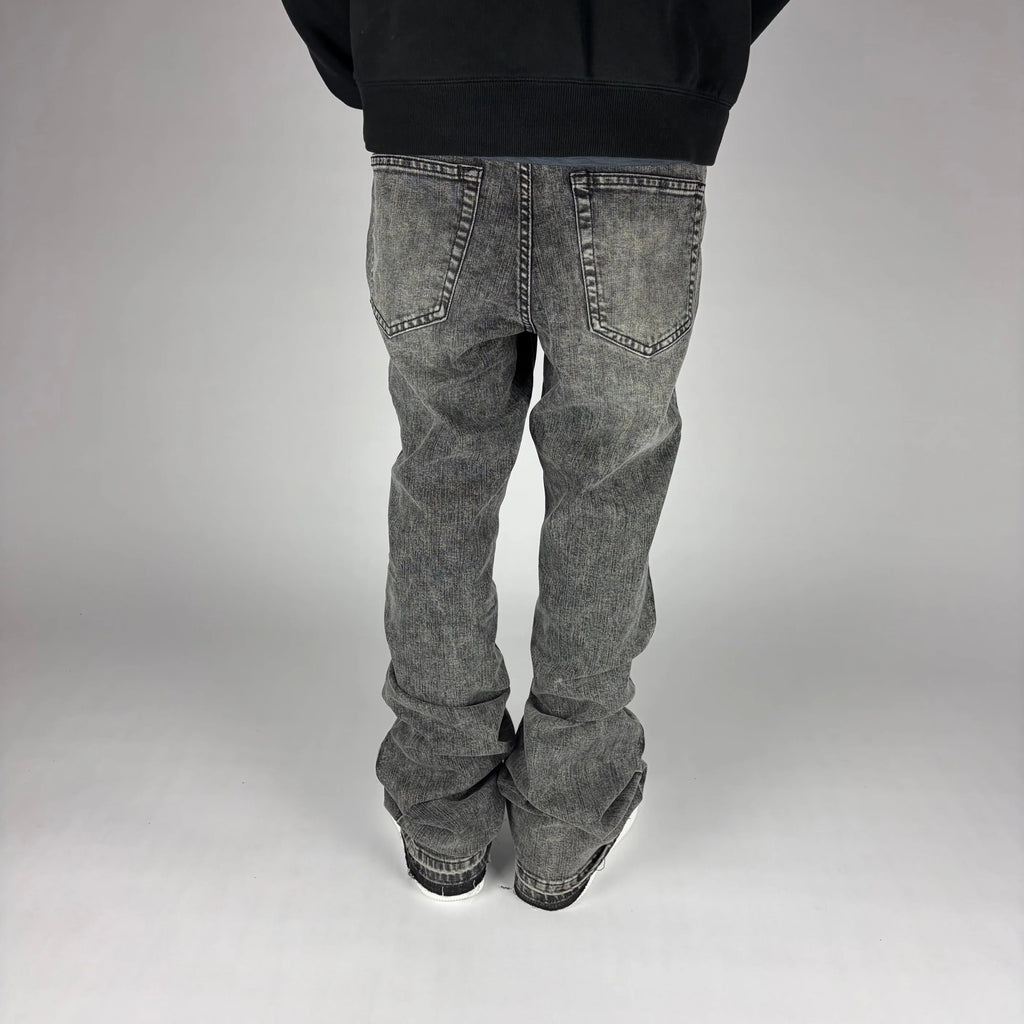 Grey Fashion Nova Flare Jeans hombre Stylo 88, vista lateral — denim streetwear Chile