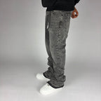 Grey Fashion Nova Flare Jeans hombre Stylo 88, vista trasera con detalle de bolsillos — denim streetwear Chile