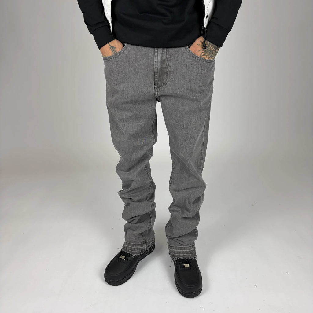 Grey Flare Jeans frontal