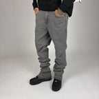 Grey Flare Jeans lateral