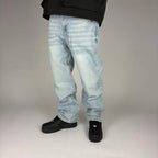 Haze Straight Jeans hombre Stylo 88, vista trasera con detalle de bolsillos — denim streetwear Chile