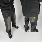 Lunar Loose Fit Jeans hombre Stylo 88, detalle de tela y costuras — denim streetwear Chile