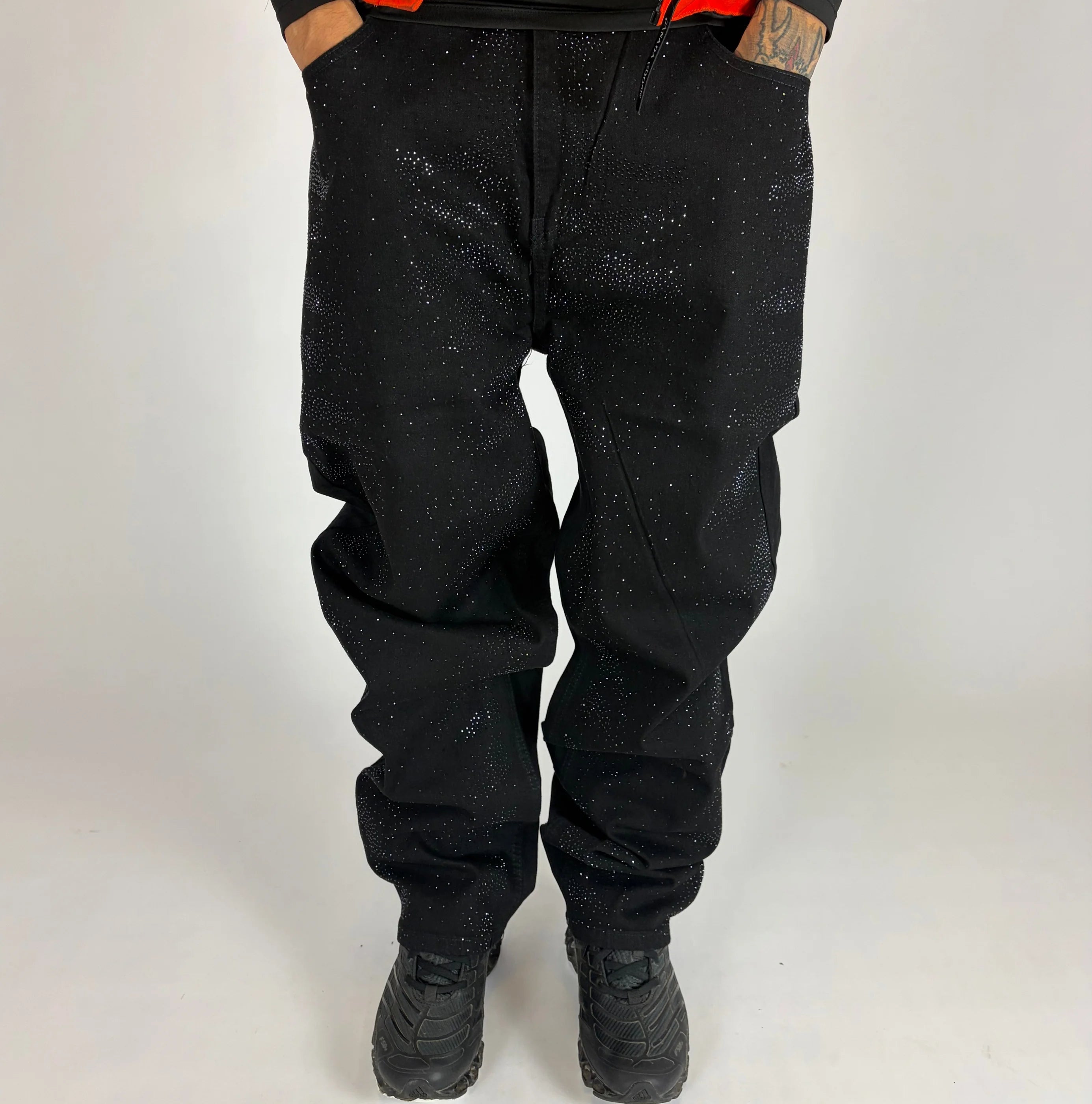 Nebula Loose Fit Jeans hombre Stylo 88, vista frontal — denim streetwear Chile