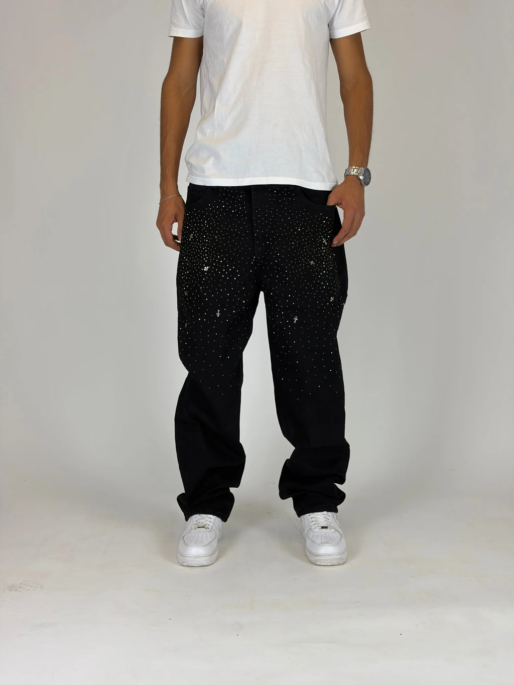 Night Cross Loose Fit Jeans hombre Stylo 88, vista adicional — denim streetwear Chile