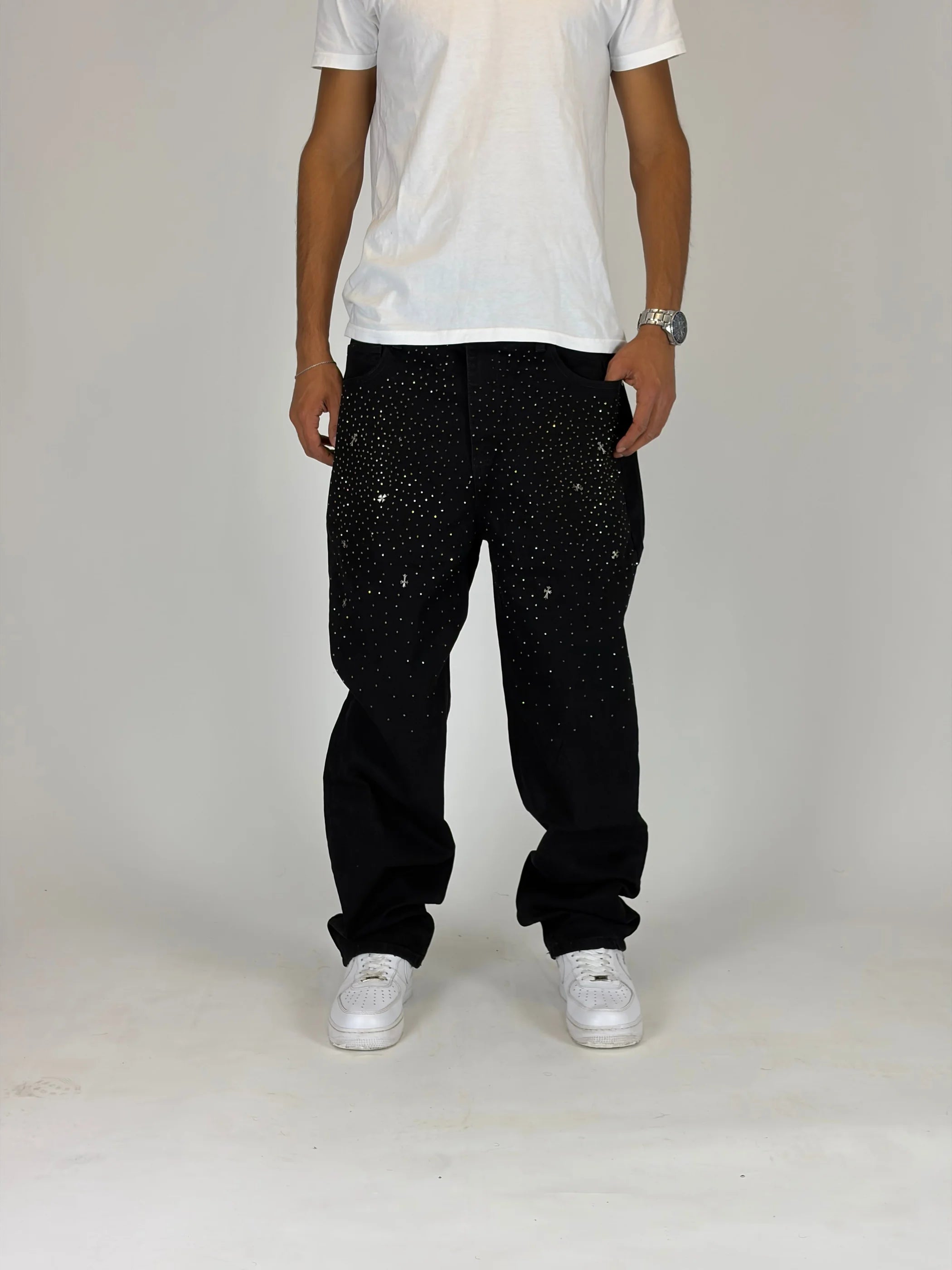 Night Cross Loose Fit Jeans hombre Stylo 88, vista adicional — denim streetwear Chile