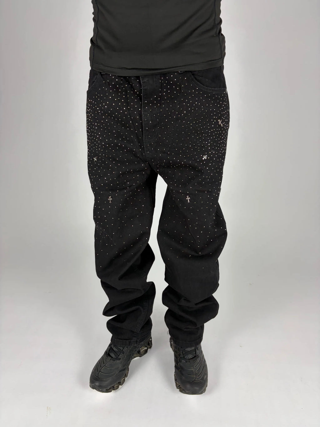 Night Cross Loose Fit Jeans hombre Stylo 88, vista lateral — denim streetwear Chile