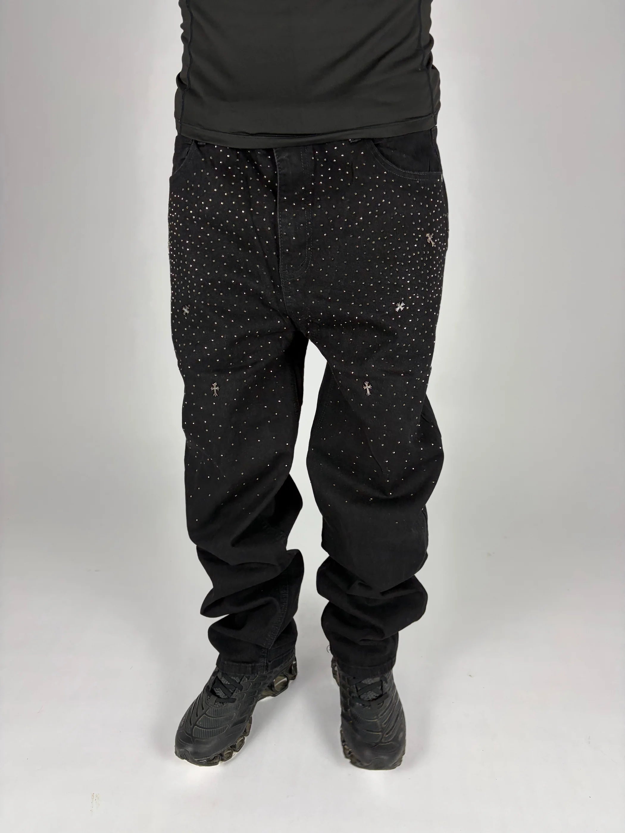 Night Cross Loose Fit Jeans hombre Stylo 88, vista lateral — denim streetwear Chile