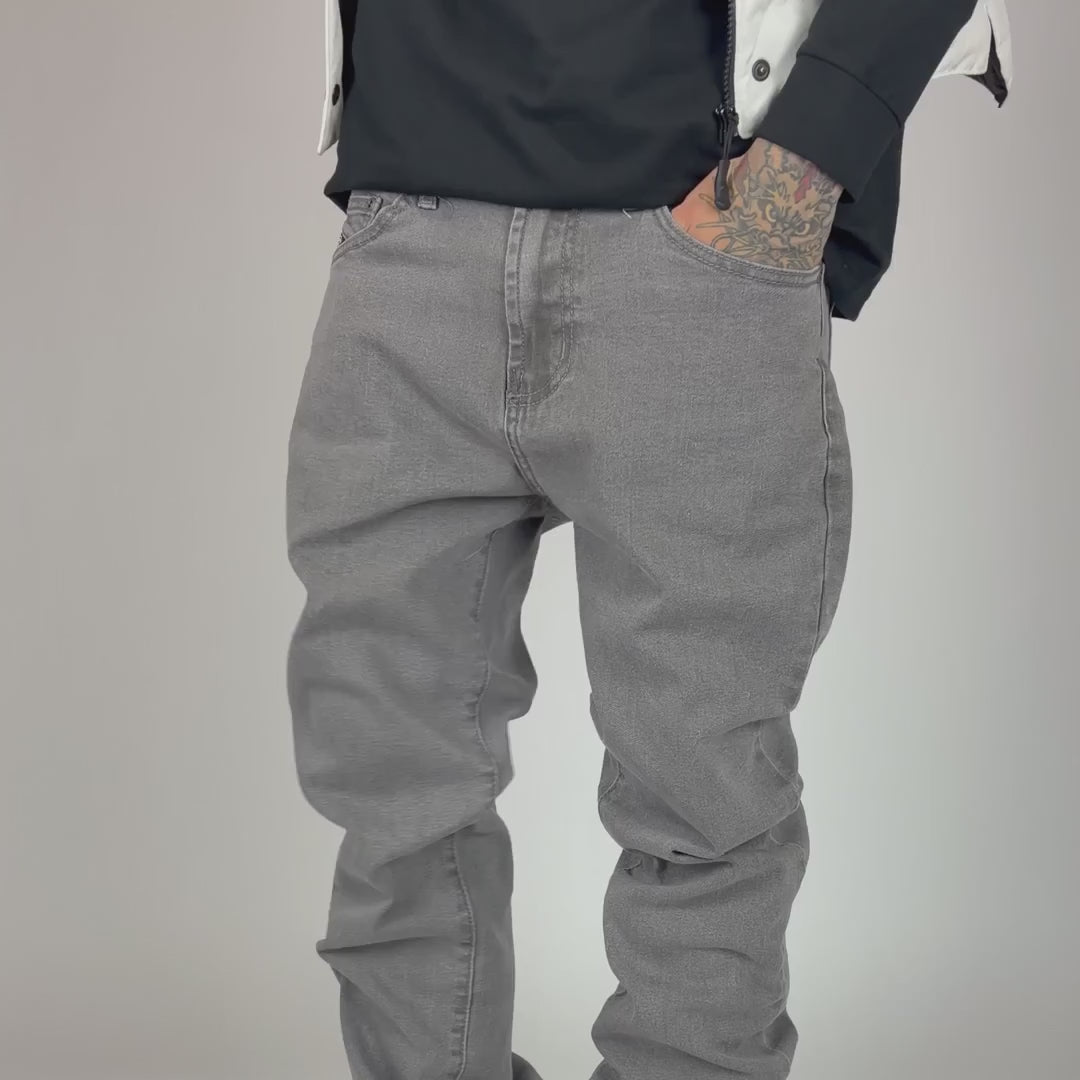 Grey Flare Jeans