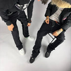 Reaper Flare Jeans hombre Stylo 88, detalle de tela y costuras — denim streetwear Chile