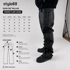 Venom Flare Jeans hombre Stylo 88, look completo en modelo — denim streetwear Chile