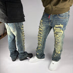 Wasted Flare Jeans hombre Stylo 88, vista lateral — denim streetwear Chile